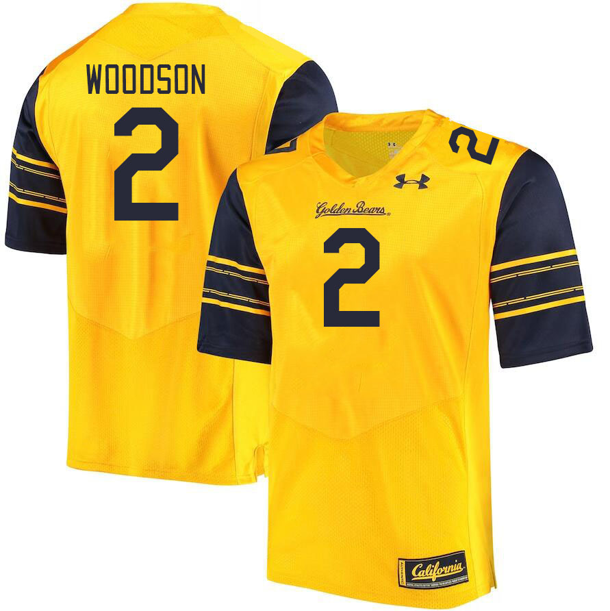 Men #2 Craig Woodson California Golden Bears College Football Jerseys Stitched Sale-Gold